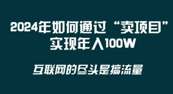 掌握‘卖项目’技巧，实现年入*万！2024年最新赚钱秘籍揭秘！-网赚项目