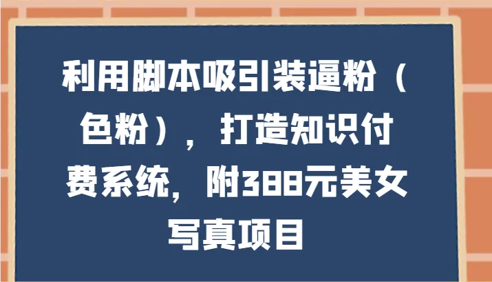 引爆社群力量：打造知识付费帝国，吸引“装逼粉”加入你的世界-网赚项目