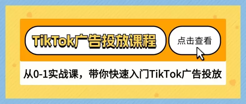 TikTok广告投放全攻略：从零开始快速掌握实战技巧-网赚项目