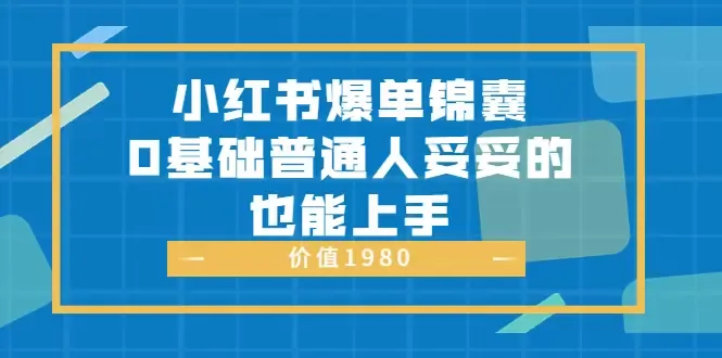 小红书爆单技巧揭秘：普通人也能轻松上手的绝佳指南-网赚项目