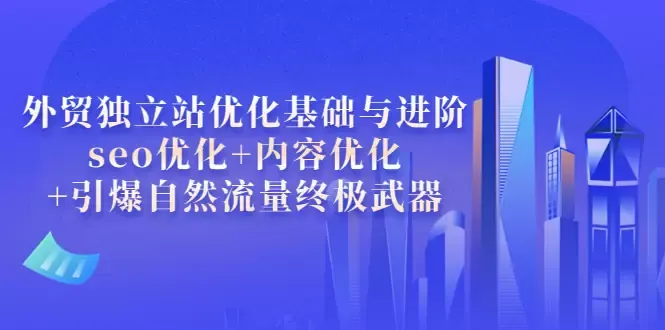 掌握外贸独立站优化：SEO与内容双管齐下的终极指南-网赚项目