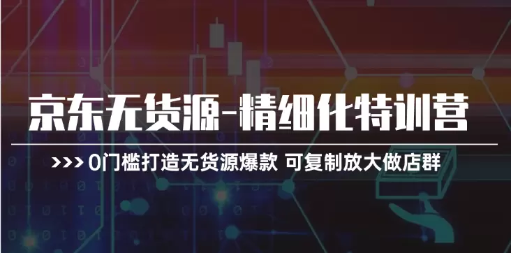 京东无货源精细化运营技巧分享：从零打造高效店群-网赚项目