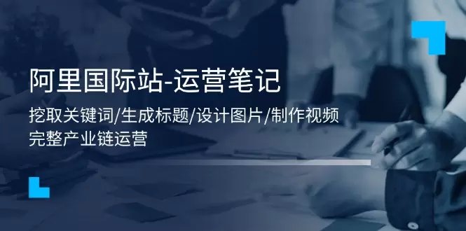 阿里国际站运营实战指南：关键词挖掘、标题生成、图片设计、视频制作详解-网赚项目