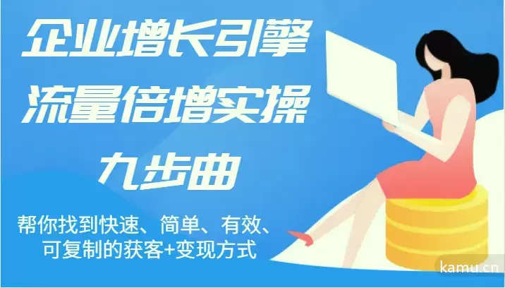 颠覆传统认知的九步流量策略：快速实现企业增长的关键秘诀-网赚项目