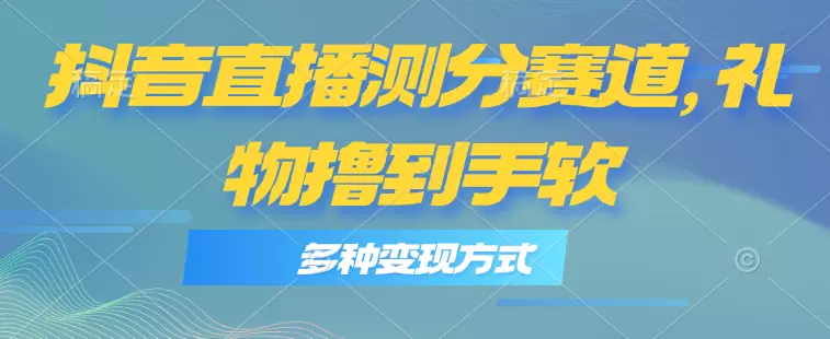 抖音直播测分赛道：高效变现技巧与互动策略解析-网赚项目