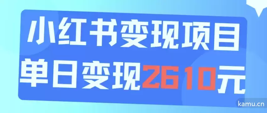 利用小红书变现：小白可操作的日引流150人实战攻略-网赚项目