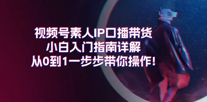 视频号口播带货从零起步全攻略：打造成功素人IP-网赚项目