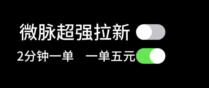 微脉拉新项目详解：两分钟搞定一单，快速上手微商必备-网赚项目