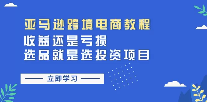 亚马逊跨境电商选品攻略：如何避免踩坑，精准投资-网赚项目