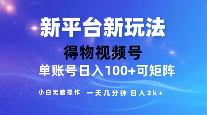 掌握2024年短视频平台得物的运营技巧，轻松打造爆款视频-网赚项目