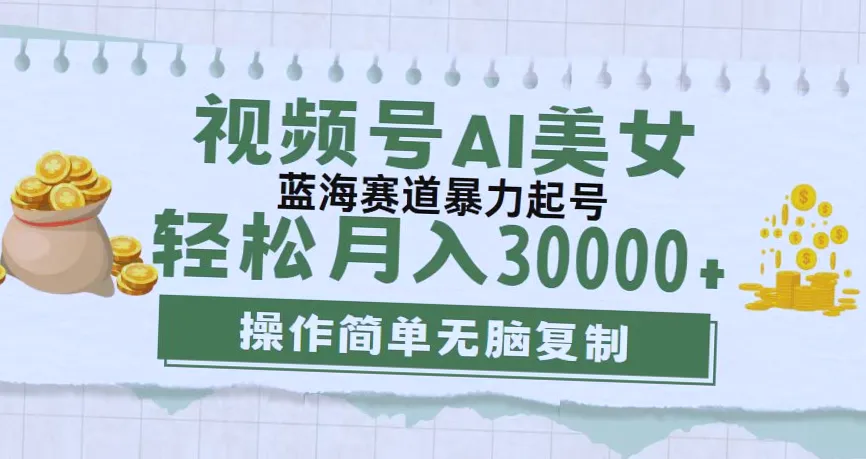 AI助手的月收入达到30,000元！热门蓝海项目，新手必看教程-网赚项目