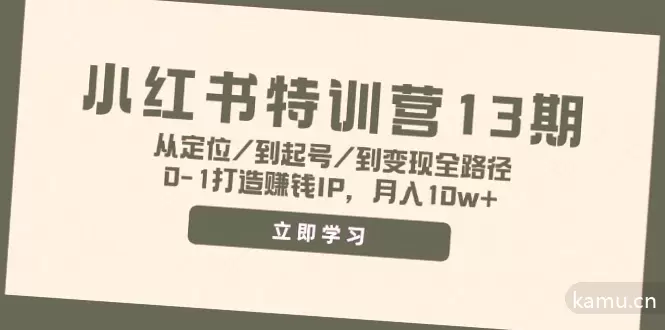 如何从零开始打造赚钱的个人IP，小红书月入十万攻略-网赚项目