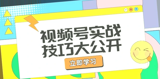 视频号实战技巧全攻略：从选题到直播带货，一站式掌握营销秘籍-网赚项目