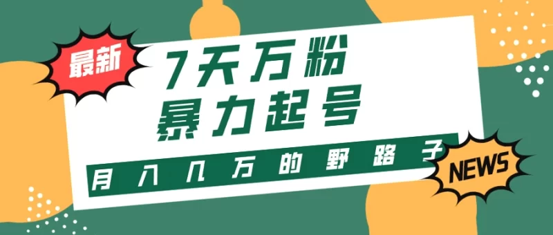 37天增粉*万！快手账号玩法大揭秘：轻松月入*元！-网赚项目