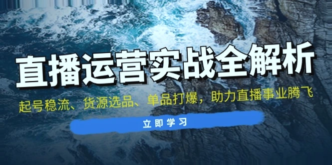 直播运营实战全解析：揭秘未来趋势，掌握十条核心策略，助力电商盈利！-网赚项目