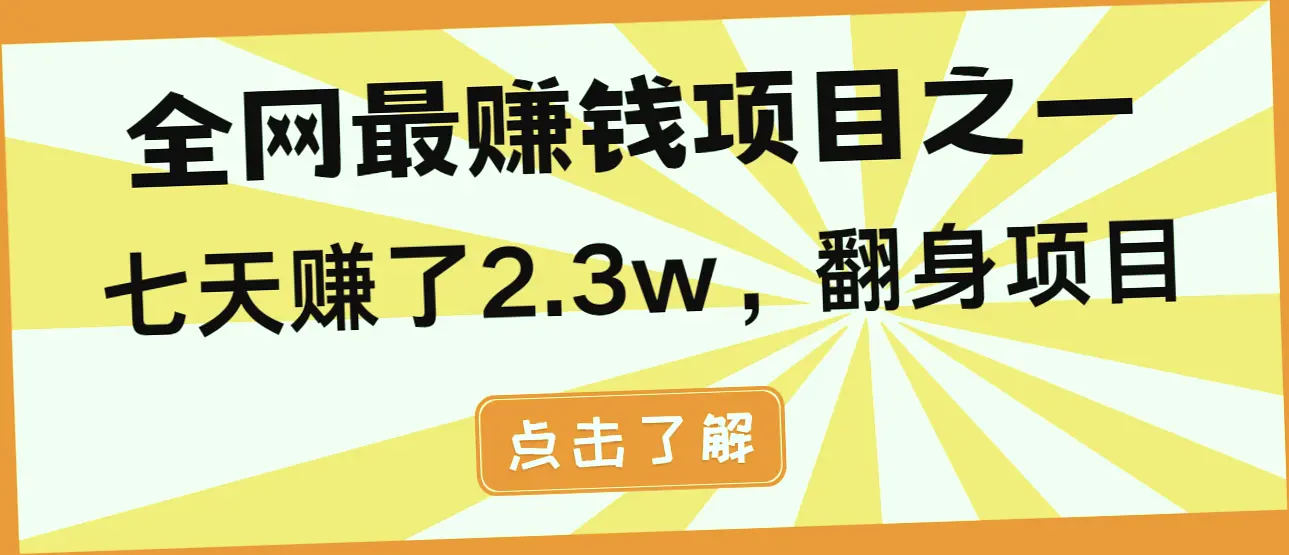 小白必看！纯手机操作简易项目，年前红利丰厚，一小时内赚取*元-网赚项目